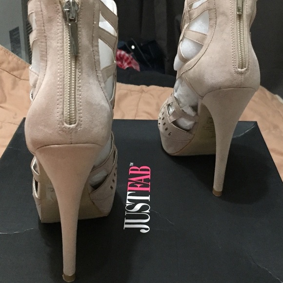 JustFab Rynter Nude High Heel - Picture 3 of 4